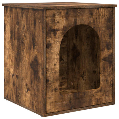 Cat House Smoked Oak 53 x 52 x 62 cm Engineered Wood