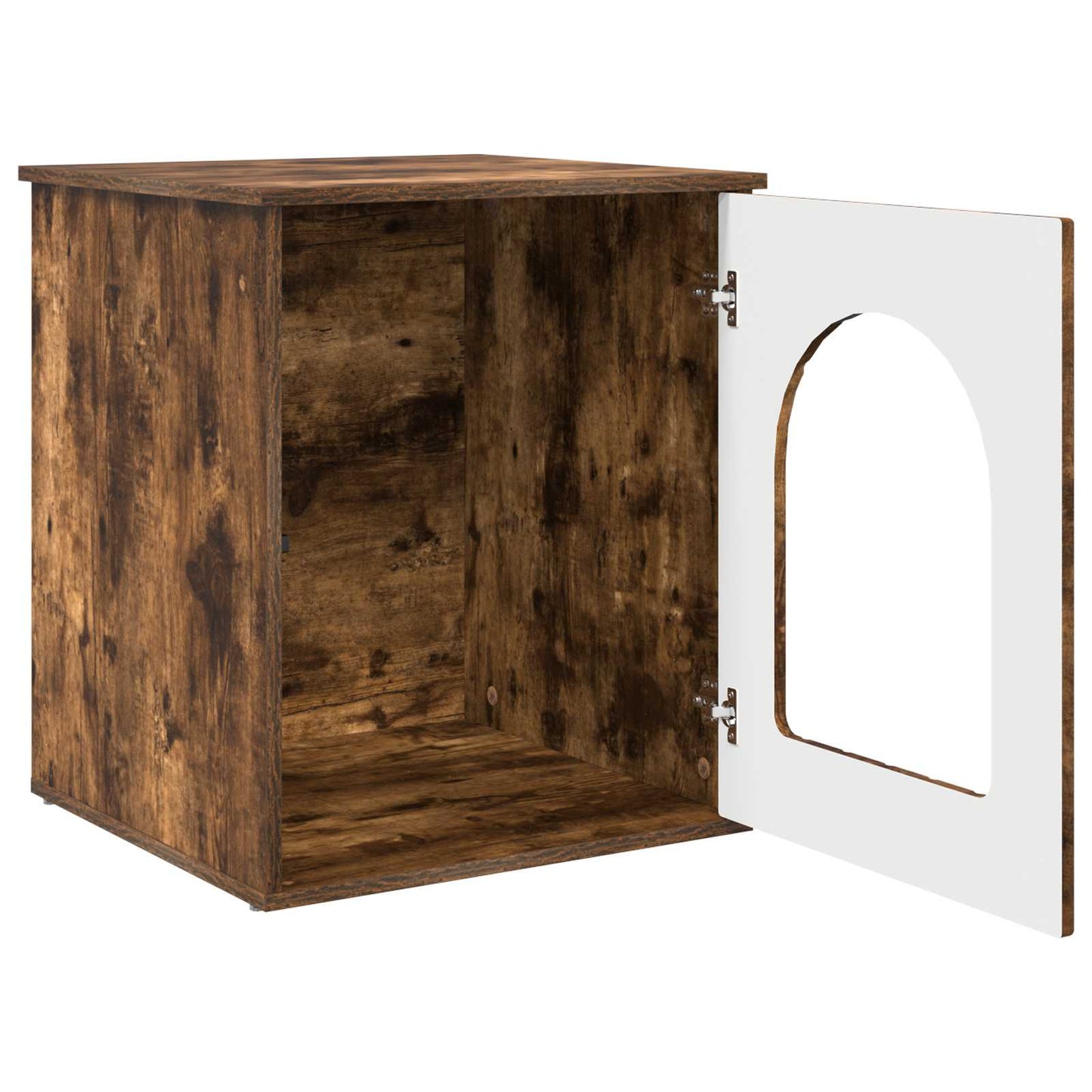 Cat House Smoked Oak 53 x 52 x 62 cm Engineered Wood
