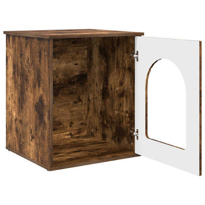 Cat House Smoked Oak 53 x 52 x 62 cm Engineered Wood