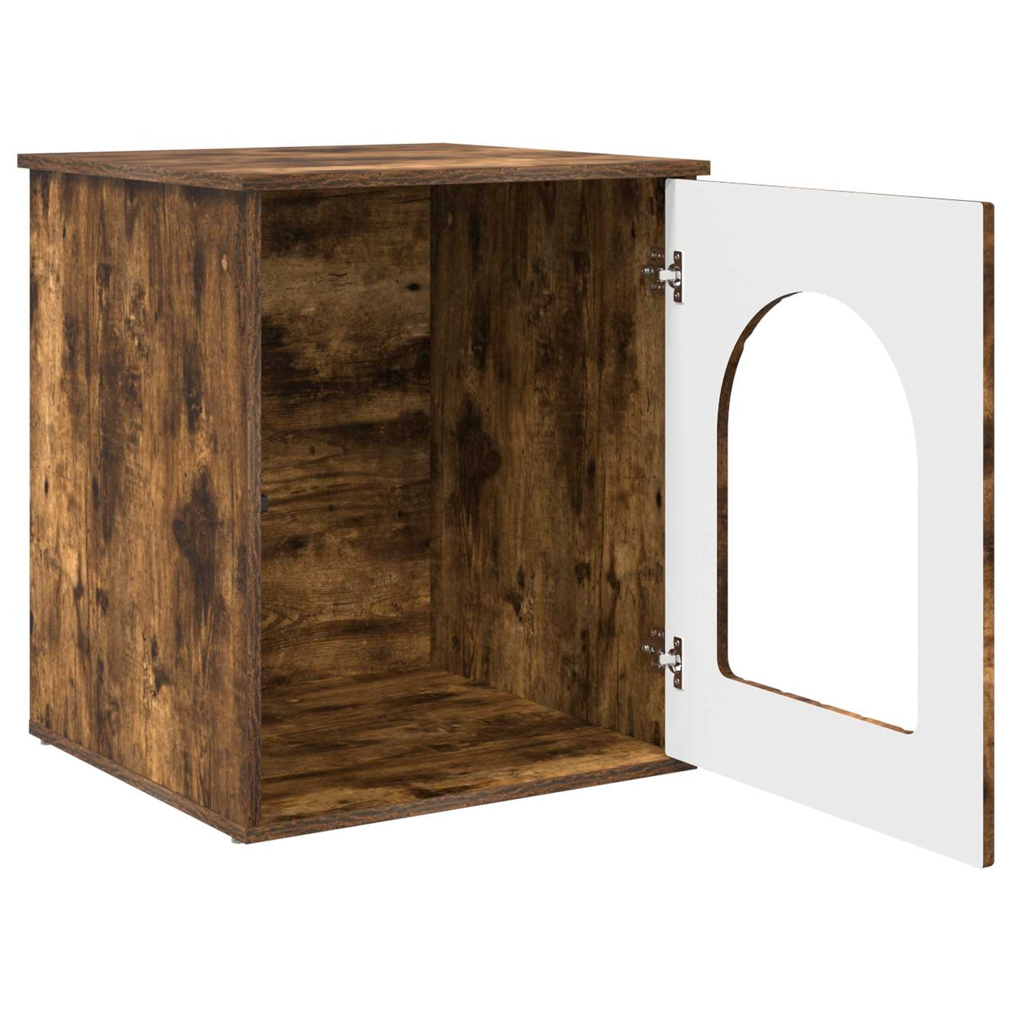 Cat House Smoked Oak 53 x 52 x 62 cm Engineered Wood