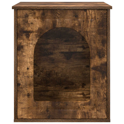 Cat House Smoked Oak 53 x 52 x 62 cm Engineered Wood