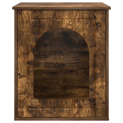 Cat House Smoked Oak 53 x 52 x 62 cm Engineered Wood