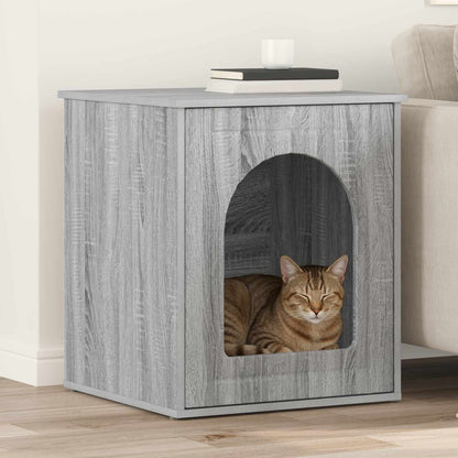 Cat House Grey Sonoma 53 x 52 x 62 cm Engineered Wood