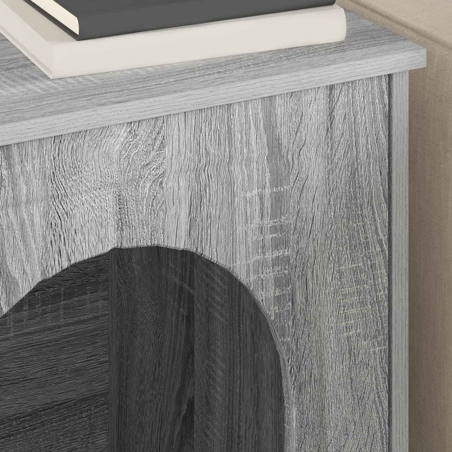 Cat House Grey Sonoma 53 x 52 x 62 cm Engineered Wood