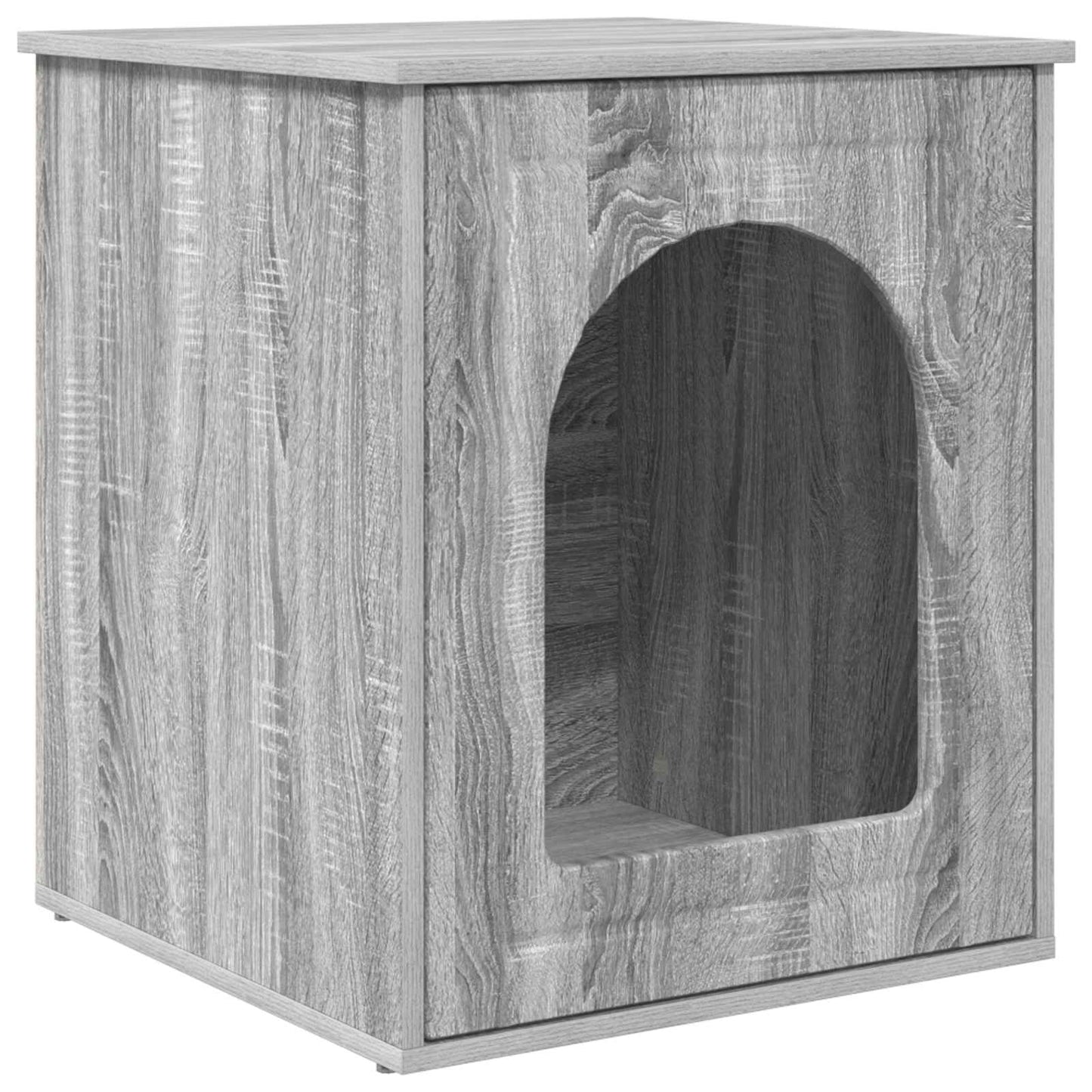 Cat House Grey Sonoma 53 x 52 x 62 cm Engineered Wood