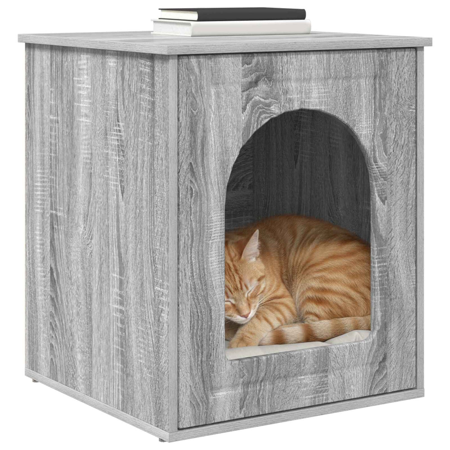 Cat House Grey Sonoma 53 x 52 x 62 cm Engineered Wood