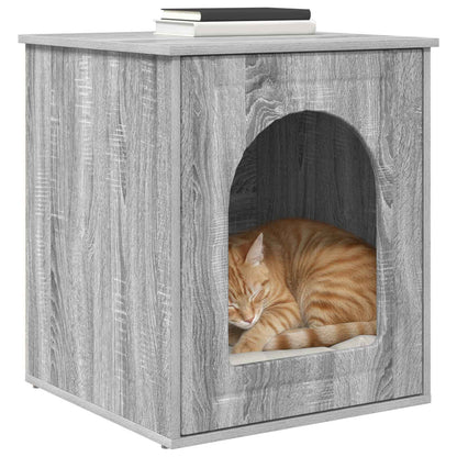 Cat House Grey Sonoma 53 x 52 x 62 cm Engineered Wood