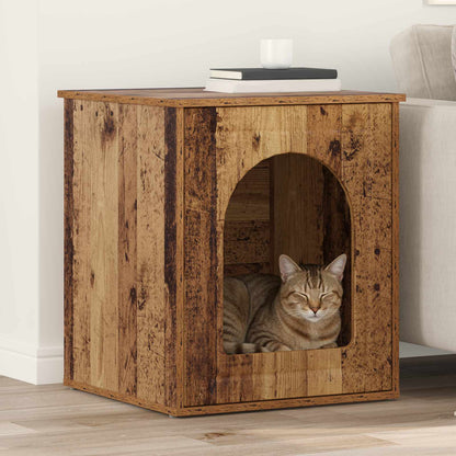 Cat House Old Wood 53 x 52 x 62 cm Engineered Wood