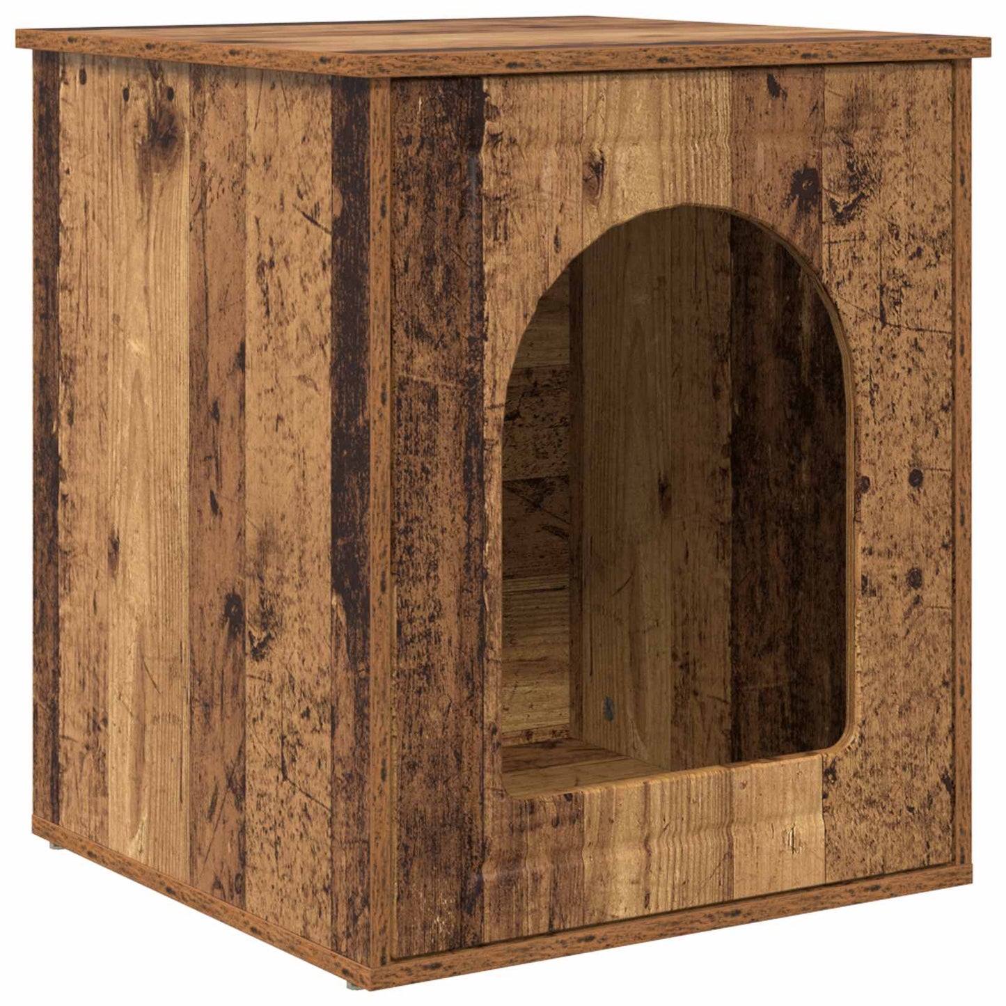 Cat House Old Wood 53 x 52 x 62 cm Engineered Wood