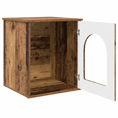 Cat House Old Wood 53 x 52 x 62 cm Engineered Wood