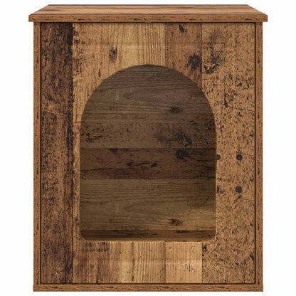 Cat House Old Wood 53 x 52 x 62 cm Engineered Wood