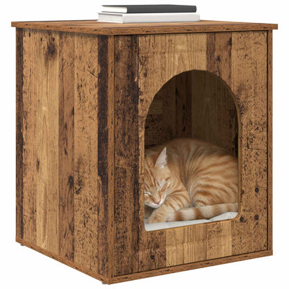 Cat House Old Wood 53 x 52 x 62 cm Engineered Wood