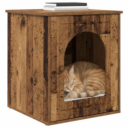 Cat House Old Wood 53 x 52 x 62 cm Engineered Wood