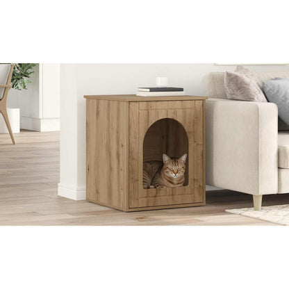 Cat House Artisian Oak 53 x 52 x 62 cm Engineered Wood