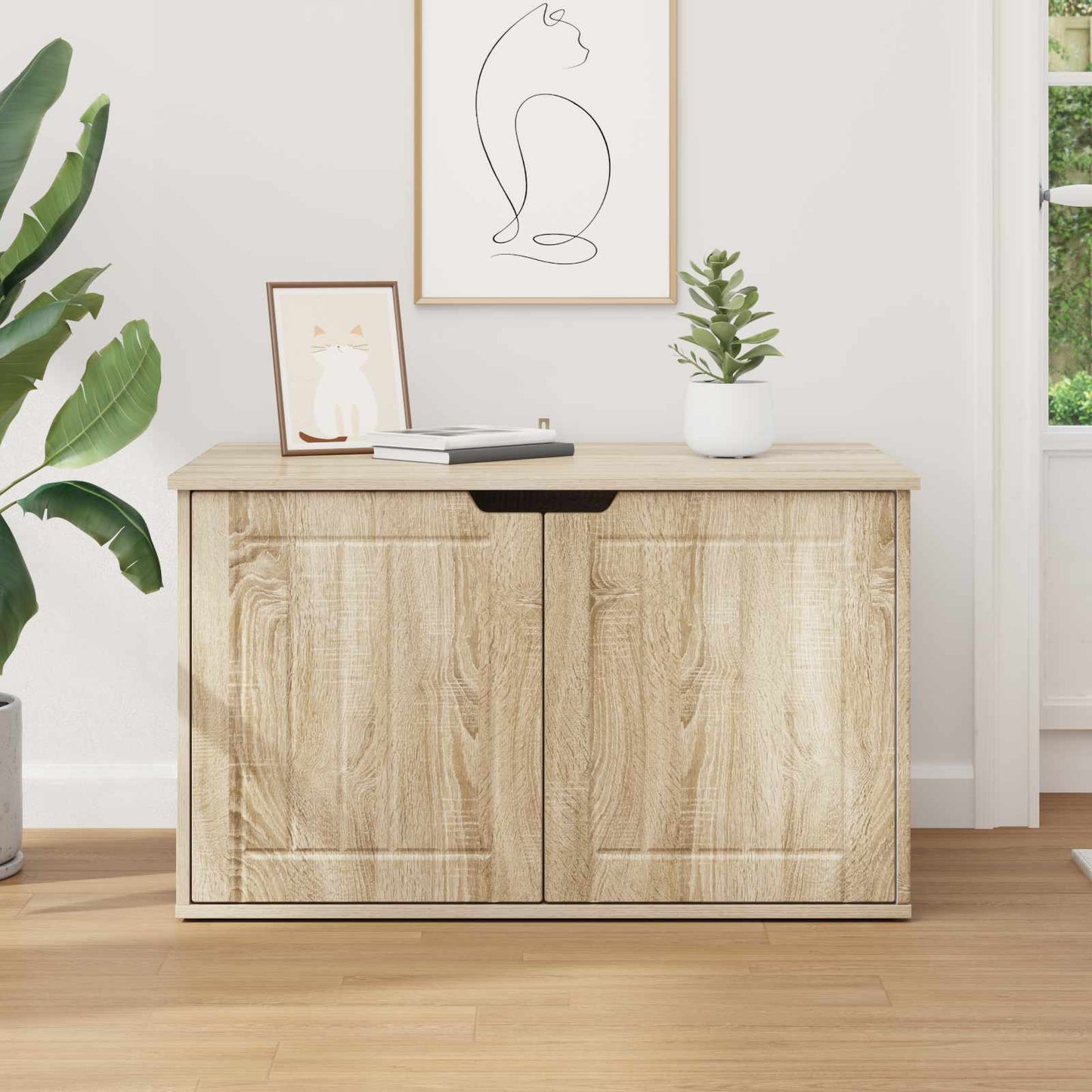Cat House Sonoma 85 x 55 x 50.5 cm Engineered Wood