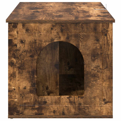 Cat House Smoked Oak 85 x 55 x 50.5 cm Engineered Wood