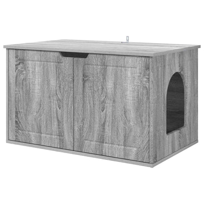 Cat House Grey Sonoma 85 x 55 x 50.5 cm Engineered Wood