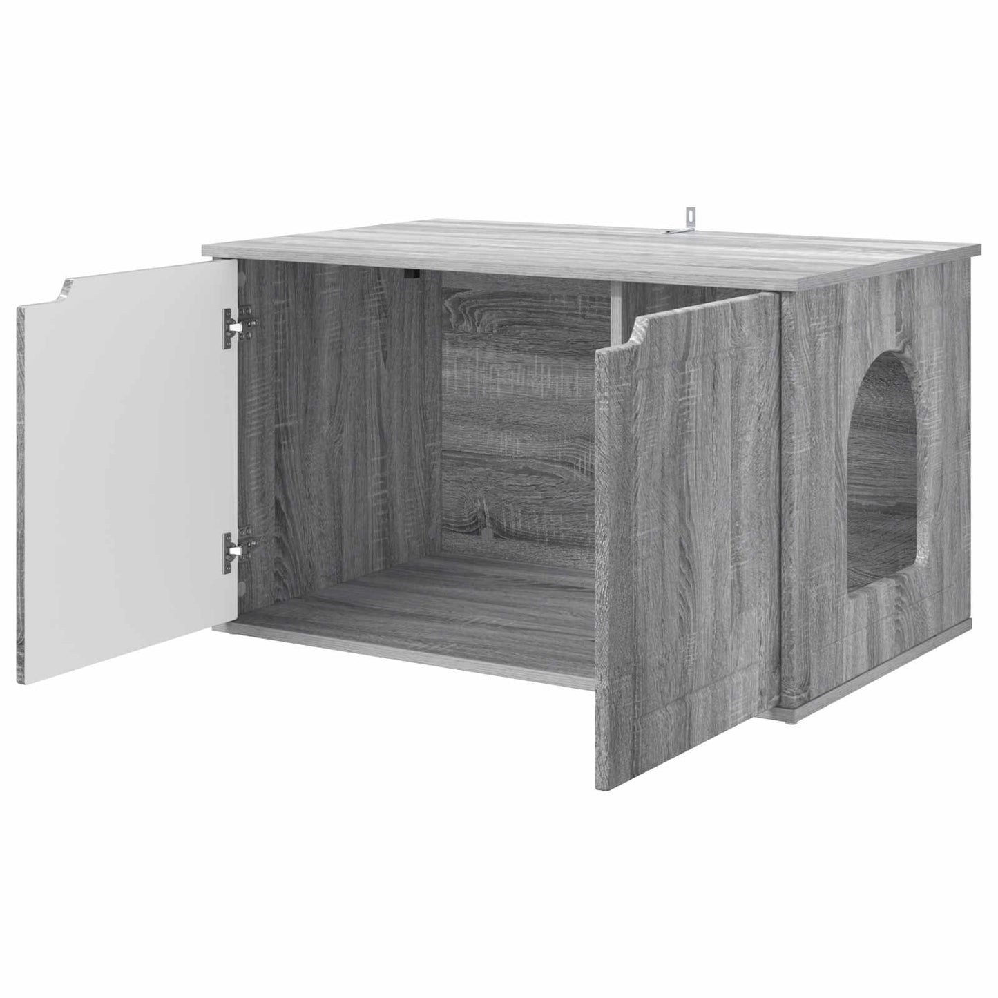 Cat House Grey Sonoma 85 x 55 x 50.5 cm Engineered Wood