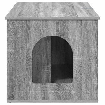 Cat House Grey Sonoma 85 x 55 x 50.5 cm Engineered Wood