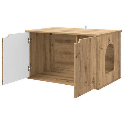 Cat House Artisian Oak 85 x 55 x 50.5 cm Engineered Wood