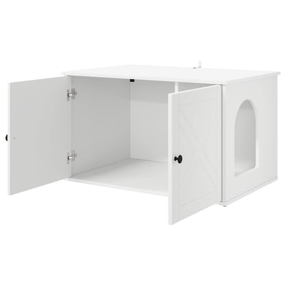 Cat House White 85 x 55 x 50.5 cm Engineered Wood