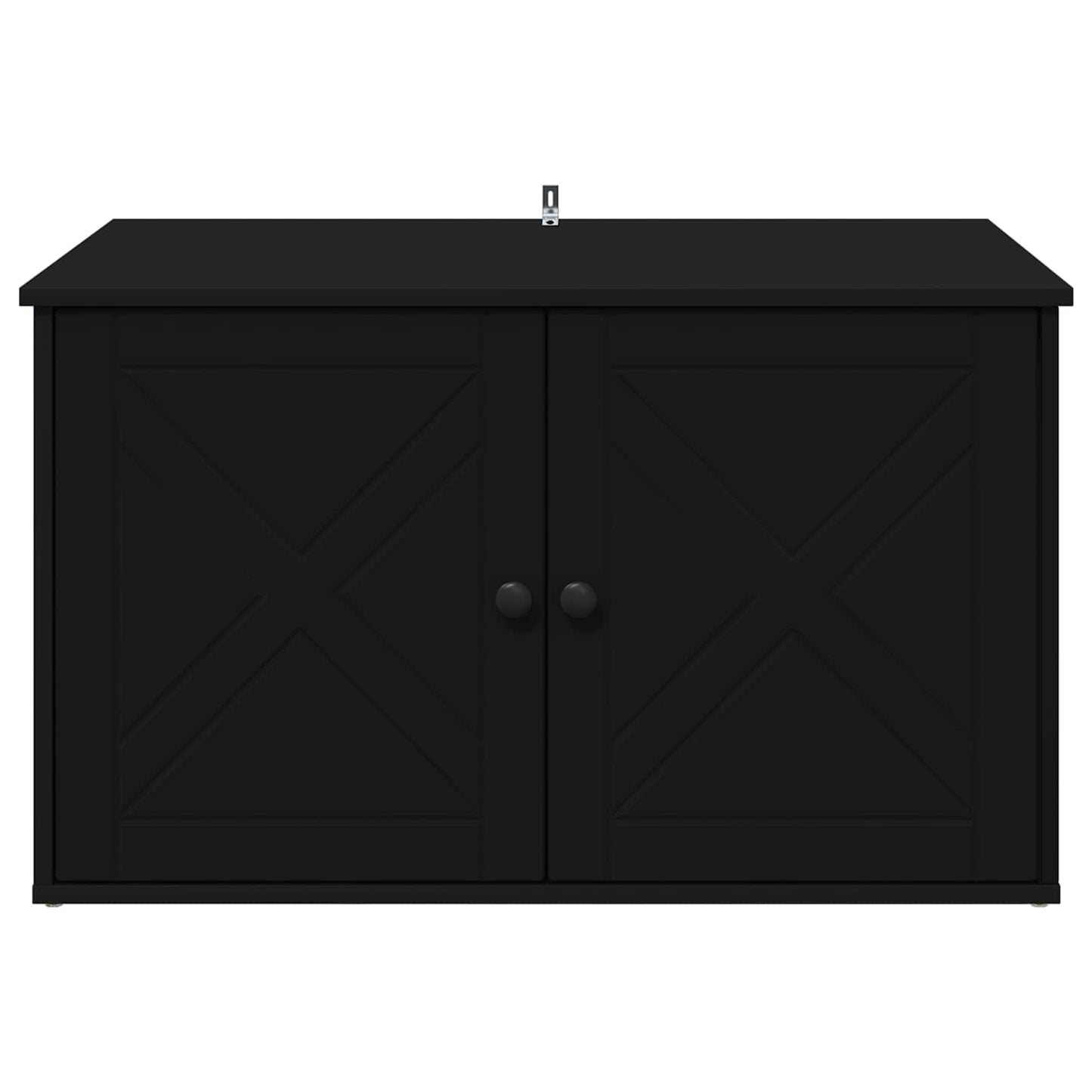 Cat House Black 85 x 55 x 50.5 cm Engineered Wood