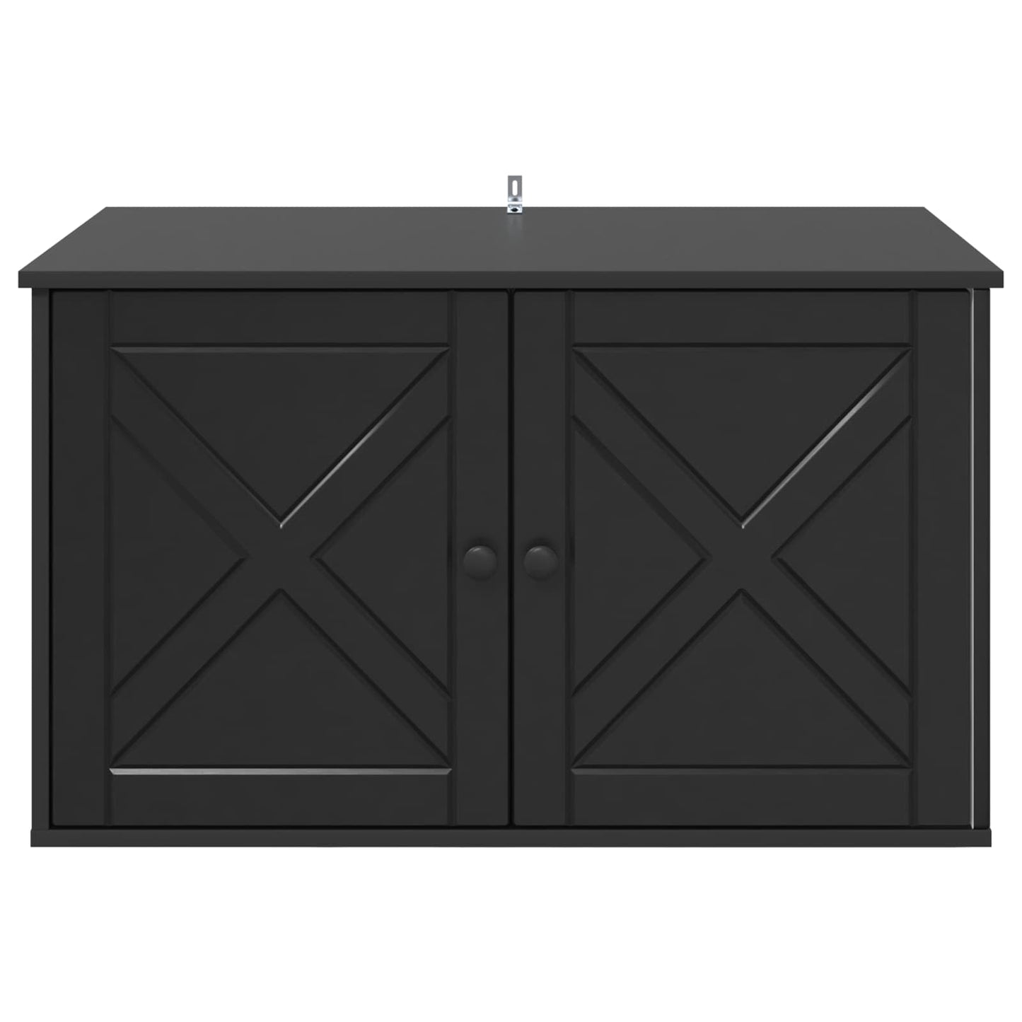 Cat House Black 85 x 55 x 50.5 cm Engineered Wood