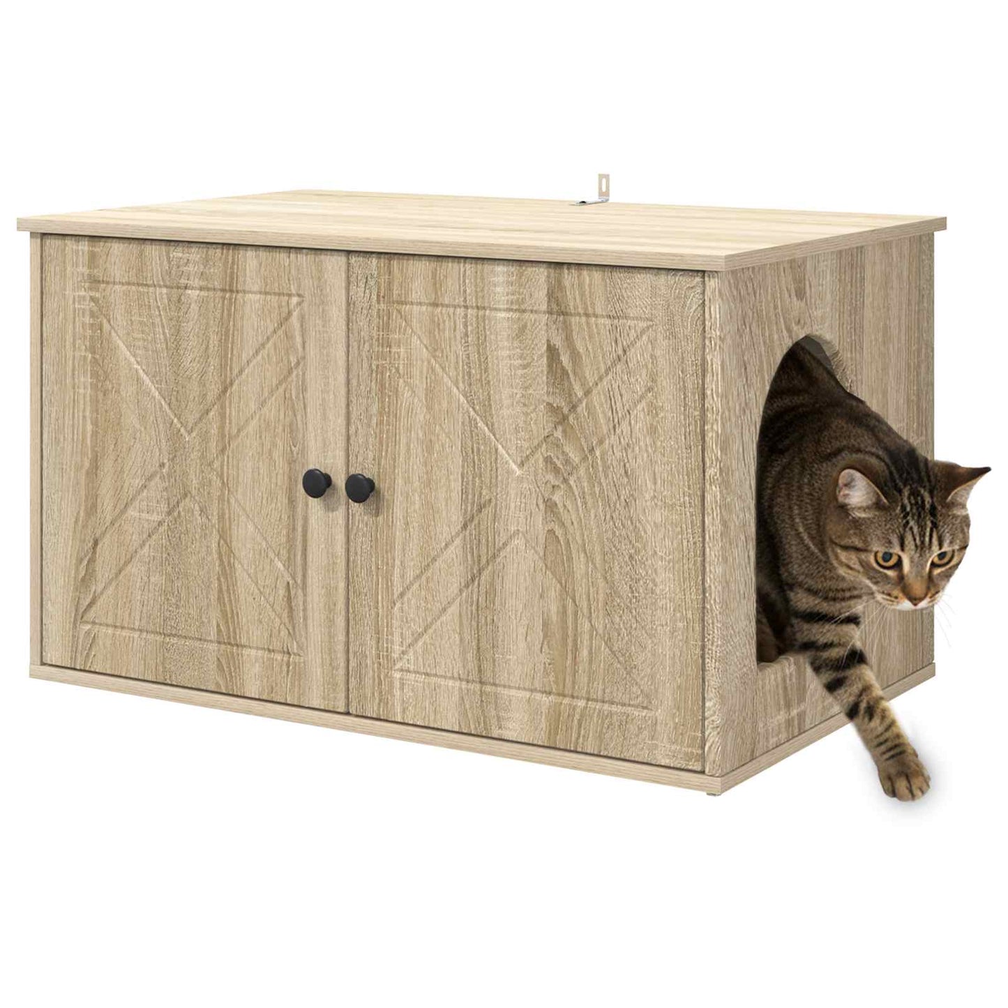 Cat House Sonoma 85 x 55 x 50.5 cm Engineered Wood