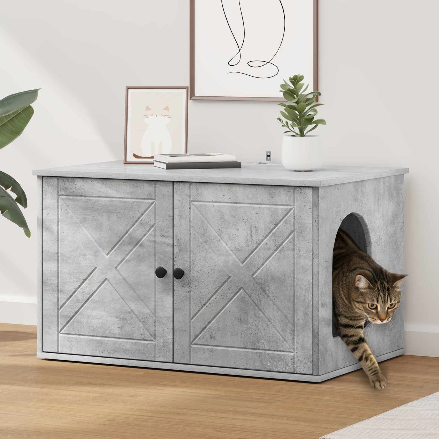 Cat House Concerte 85 x 55 x 50 cm Engineered Wood