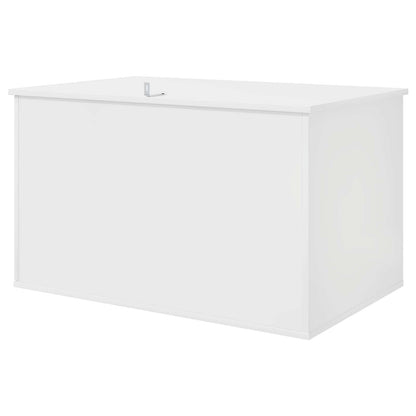 Cat House Gloss White 85 x 55 x 50 cm Engineered Wood