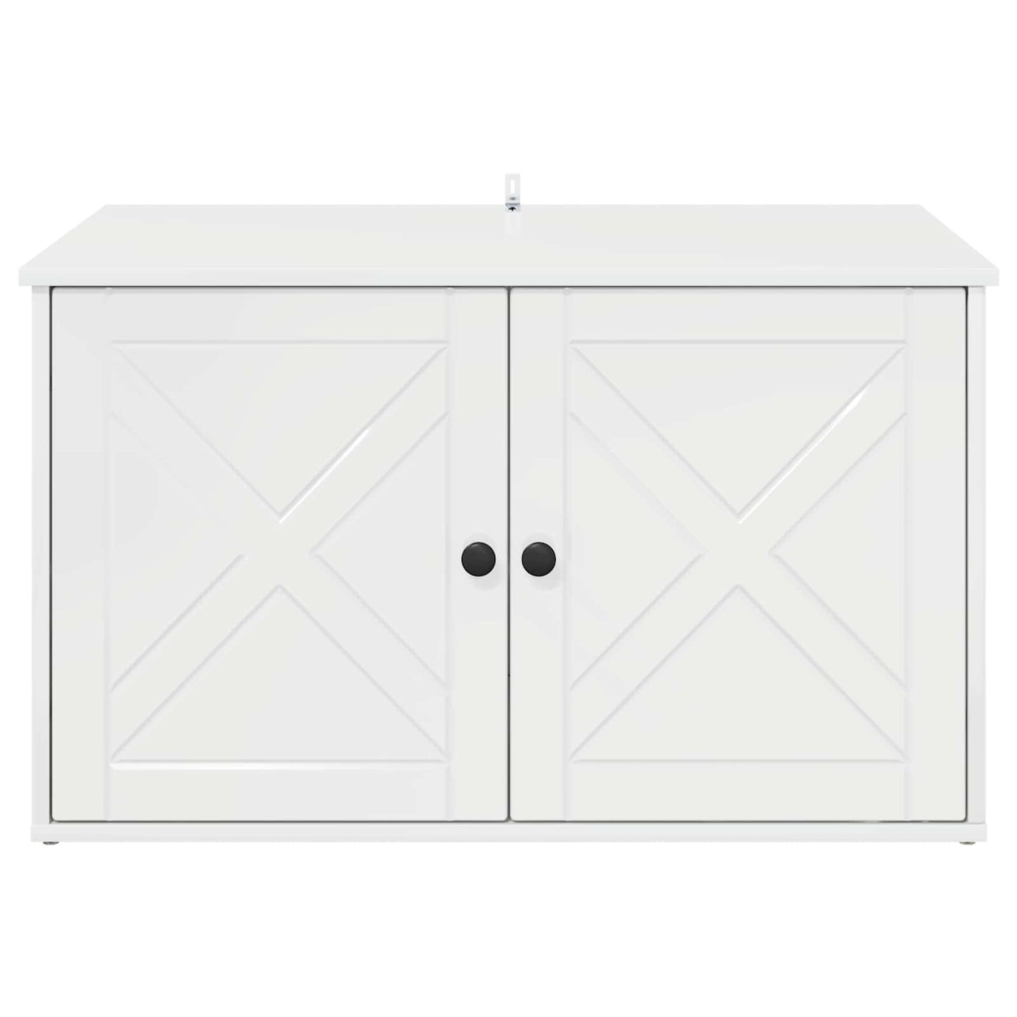Cat House Gloss White 85 x 55 x 50 cm Engineered Wood