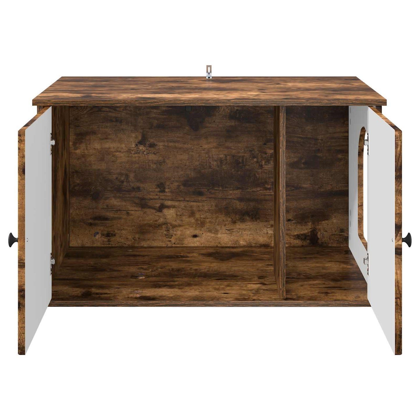 Cat House Smoked Oak 85 x 55 x 50 cm Engineered Wood