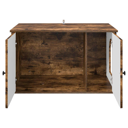 Cat House Smoked Oak 85 x 55 x 50 cm Engineered Wood