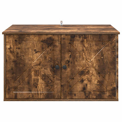 Cat House Smoked Oak 85 x 55 x 50 cm Engineered Wood