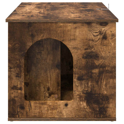 Cat House Smoked Oak 85 x 55 x 50 cm Engineered Wood