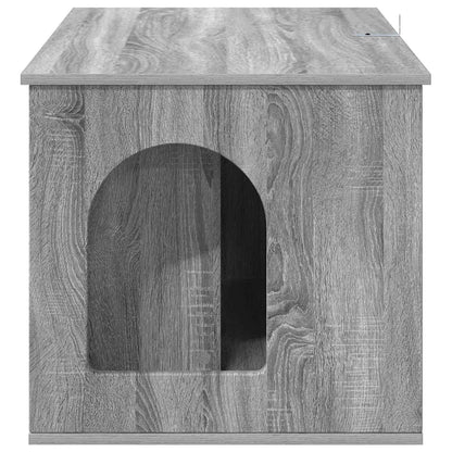 Cat House Grey Sonoma 85 x 55 x 50 cm Engineered Wood