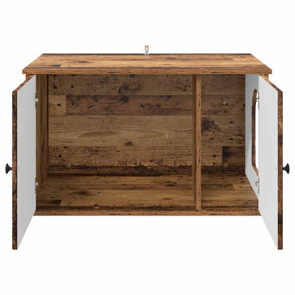 Cat House Old Wood 85 x 55 x 50 cm Engineered Wood