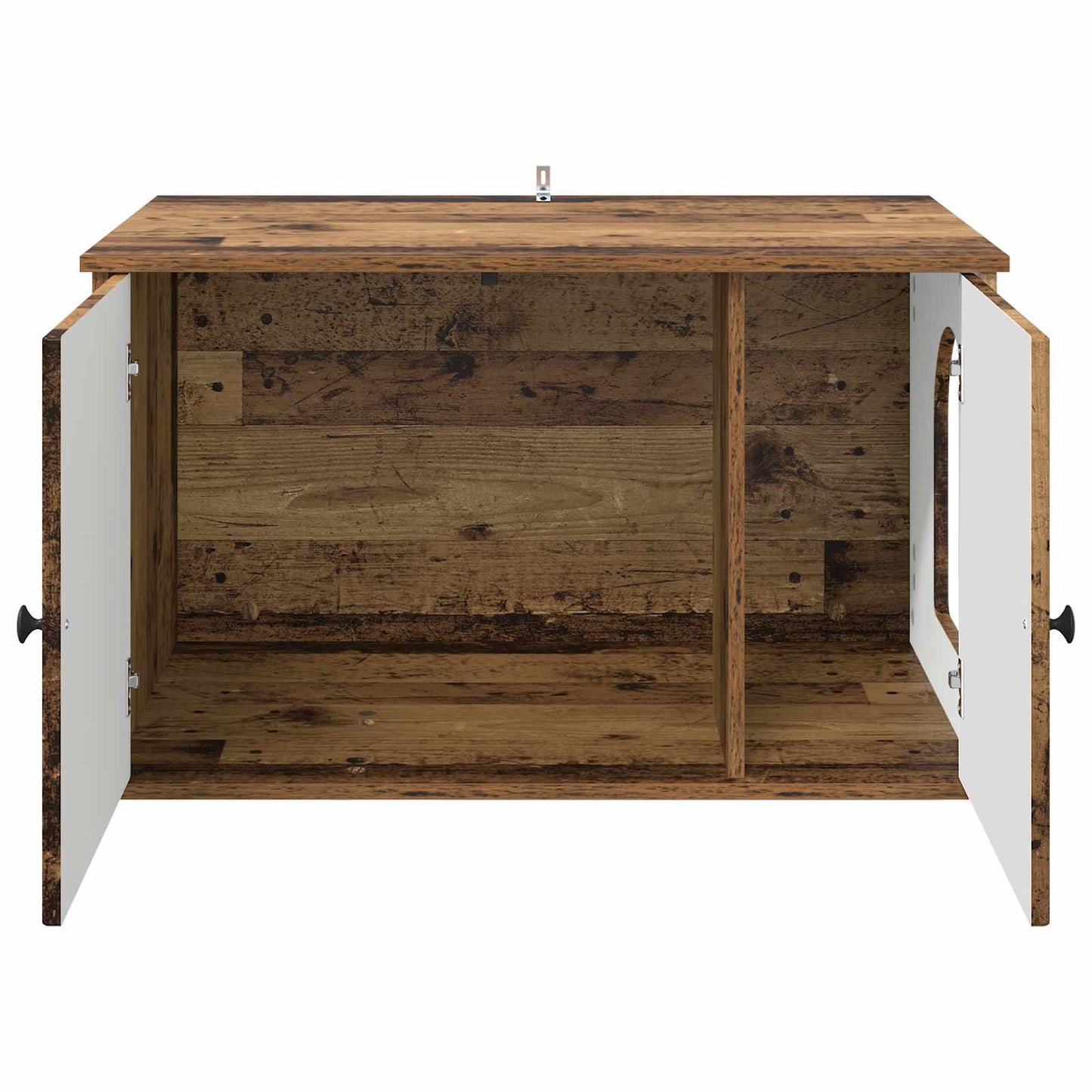 Cat House Old Wood 85 x 55 x 50 cm Engineered Wood