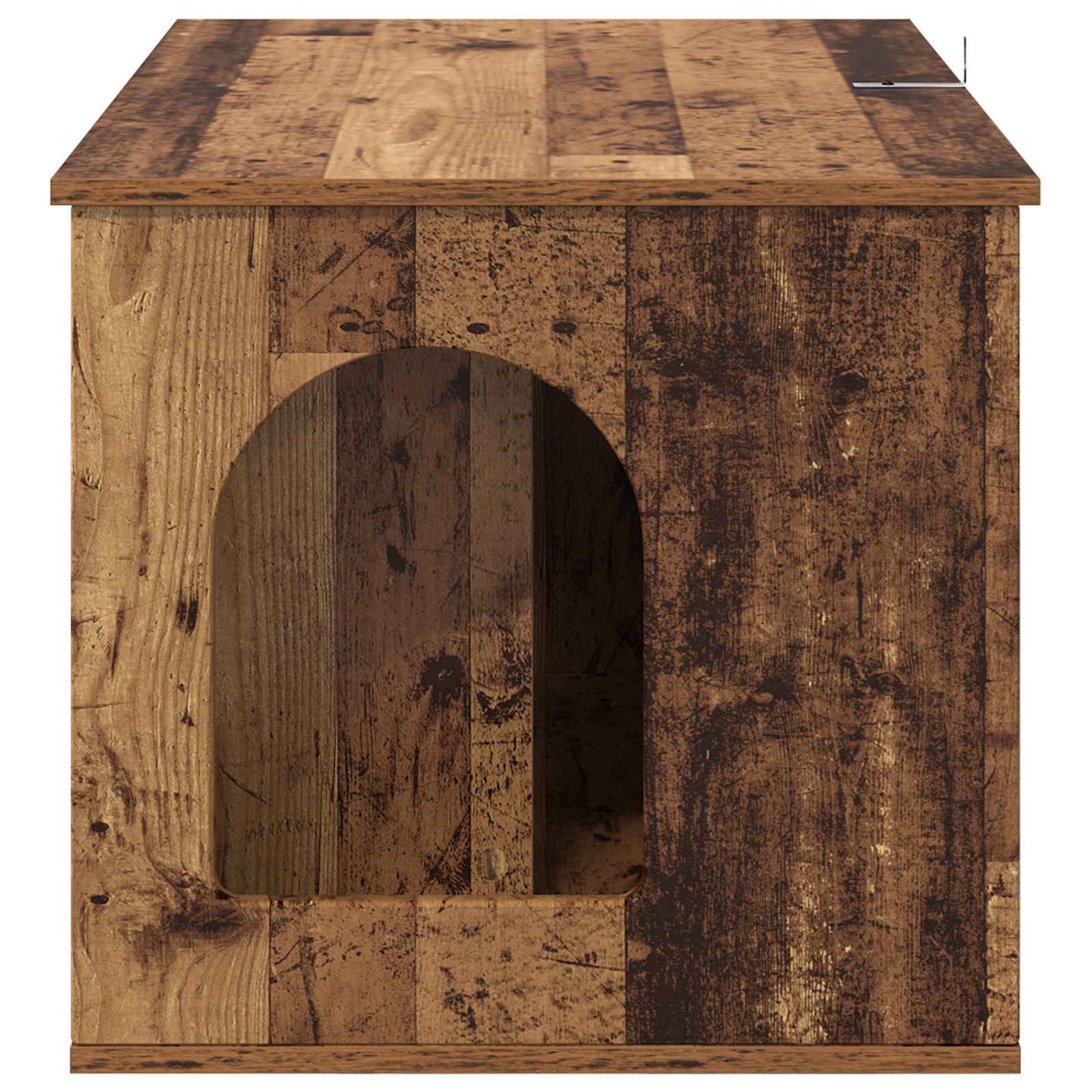 Cat House Old Wood 85 x 55 x 50 cm Engineered Wood