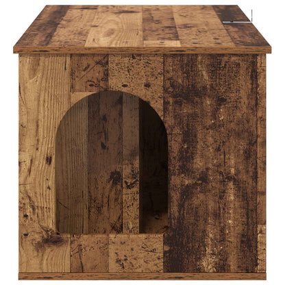 Cat House Old Wood 85 x 55 x 50 cm Engineered Wood