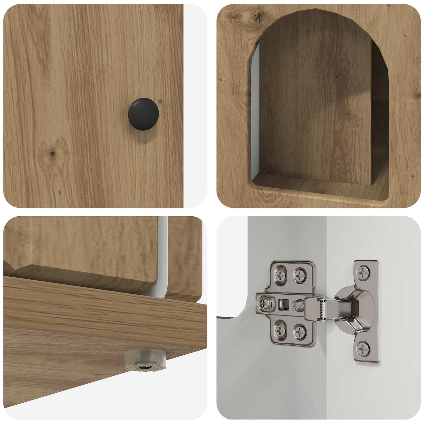 Cat House Artisian Oak 85 x 55 x 50 cm Engineered Wood