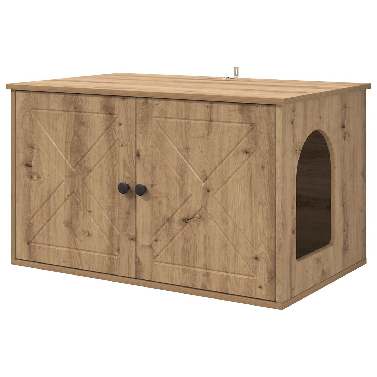 Cat House Artisian Oak 85 x 55 x 50 cm Engineered Wood