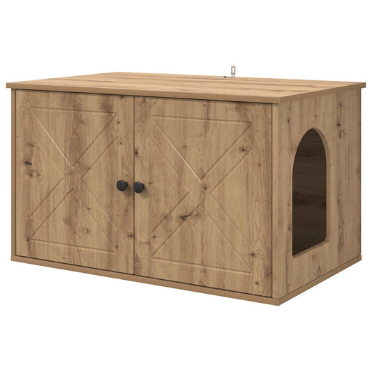 Cat House Artisian Oak 85 x 55 x 50 cm Engineered Wood