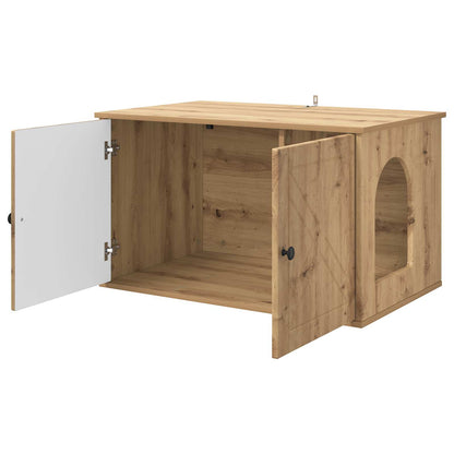 Cat House Artisian Oak 85 x 55 x 50 cm Engineered Wood