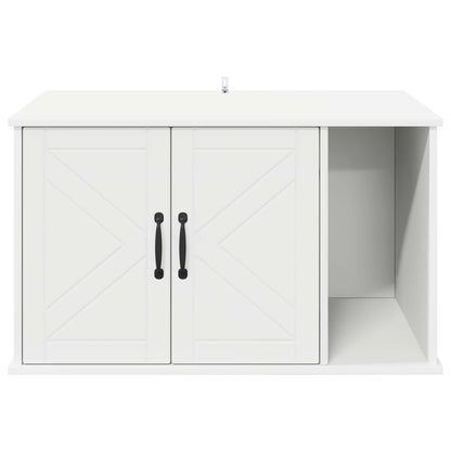 Cat House White 85 x 55 x 50 cm Engineered Wood