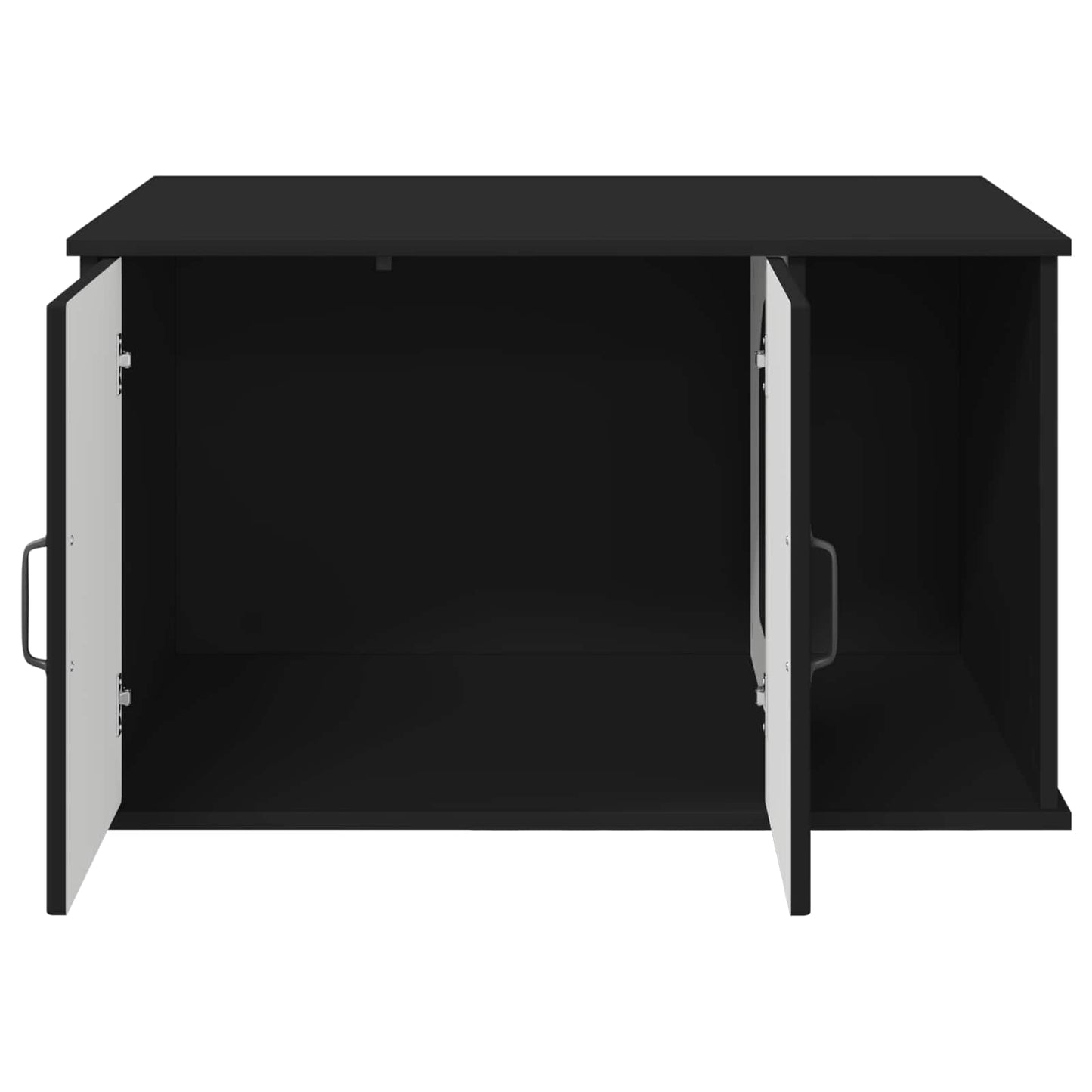 Cat House Black 85 x 55 x 50 cm Engineered Wood
