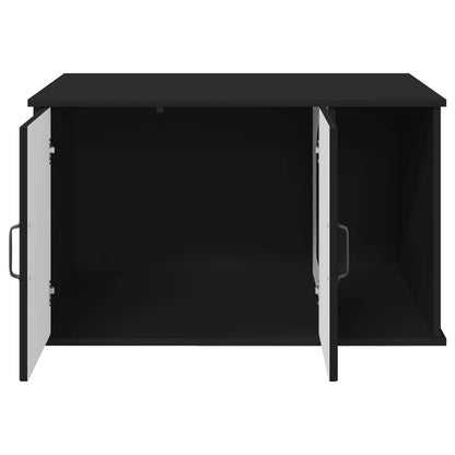 Cat House Black 85 x 55 x 50 cm Engineered Wood