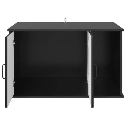 Cat House Black 85 x 55 x 50 cm Engineered Wood