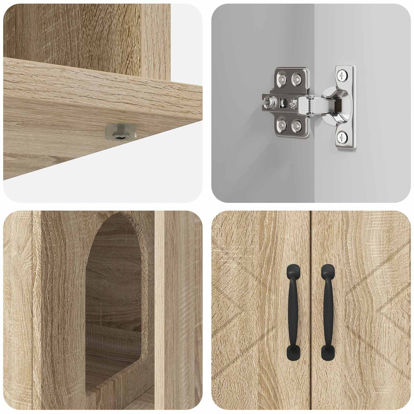 Cat House Sonoma 85 x 55 x 50 cm Engineered Wood