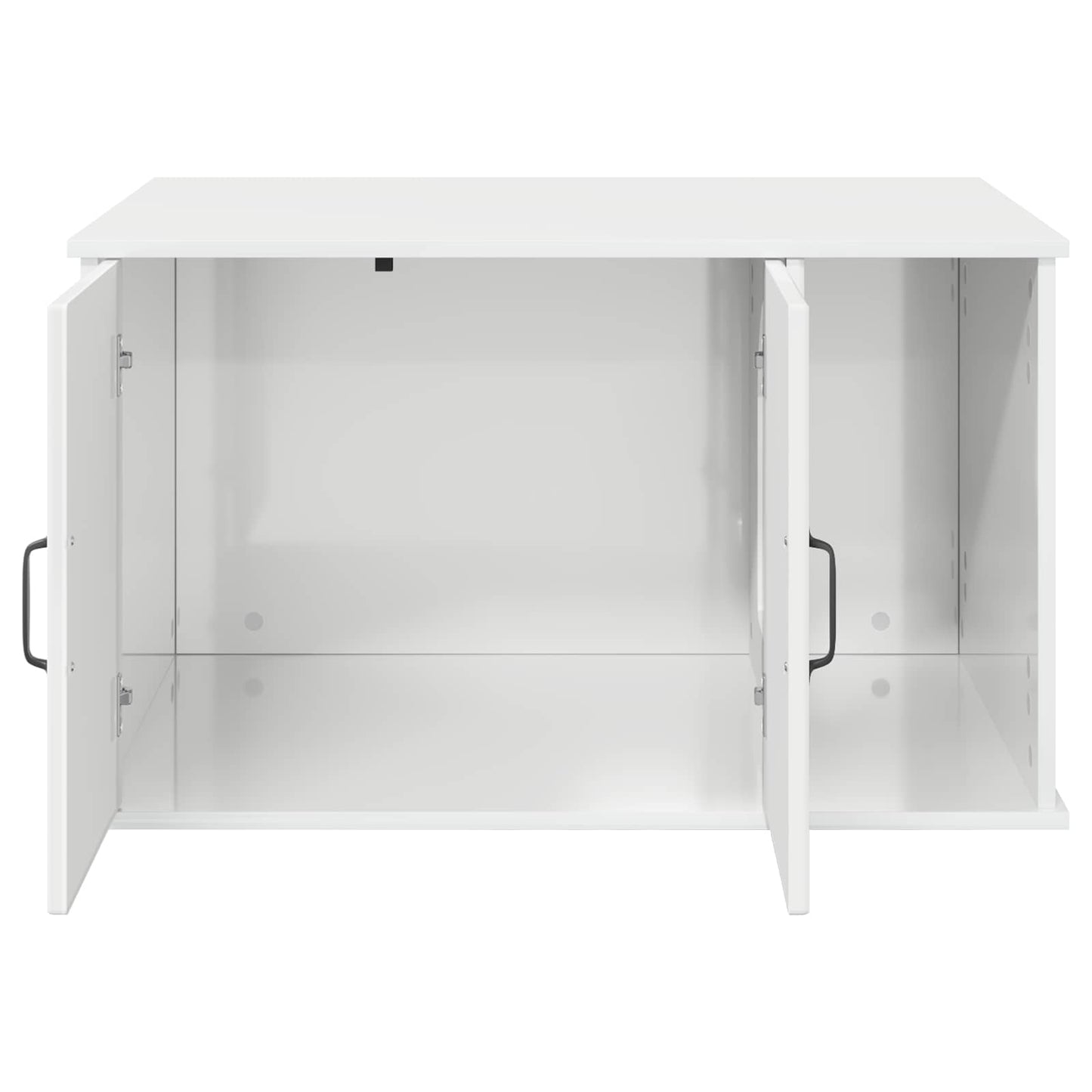 Cat House Gloss White 85 x 55 x 50 cm Engineered Wood